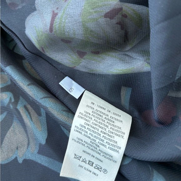 Anthropologie Endora Swing Dress Paper Crown Floral Print Small S - Picture 4 of 4